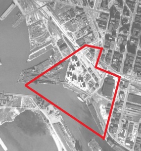 1951 Aerial view of the Canal District