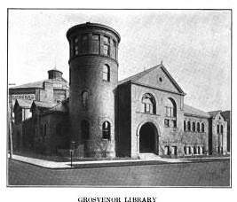 Grosvenor Library Source: A History of the City of Buffalo: It's Men and Institutions